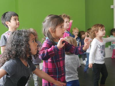 Dance class for children at Hove Village Nursery