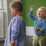 children getting involved in musical play