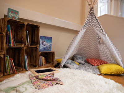 Hove Village Library Inside Tipi