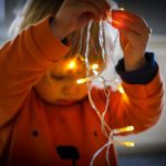 Child with lights